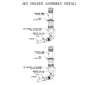Thermador SGC456RB jet holder assembly (sgc456rb) (sgc456rs) (sgc456rw) diagram