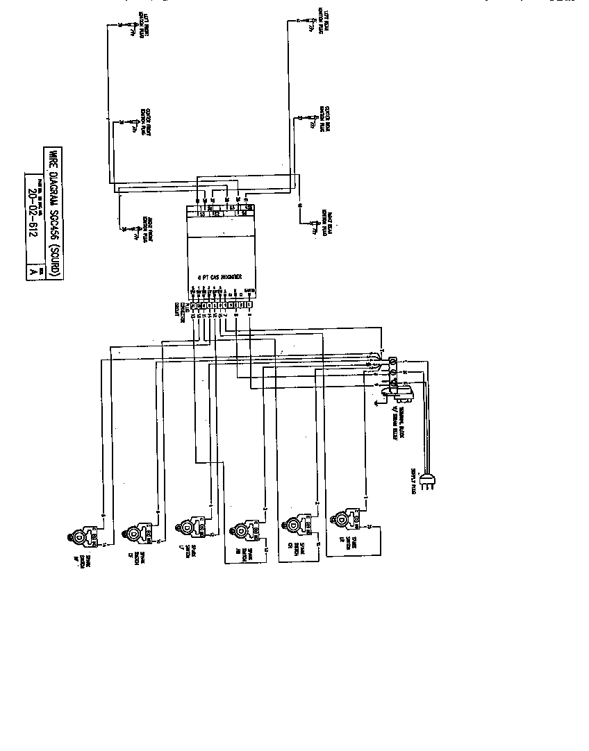 WIRE DIAGRAM (SGC456RB) (SGC456RS) (SGC456RW)