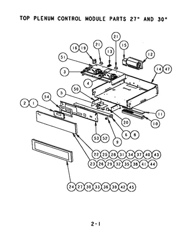 Top plenum control module