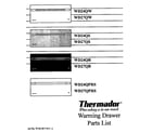 Thermador WD24QW cover diagram