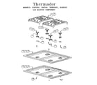 Thermador RES30W(PRIOR-9708) gas maintop component (rdds30vqb(prior-9707)) (rdds30vrs(prior-9707)) (rdf30qb(prior-9708)) (rdf30qw(prior-9708)) (rdf30rs(prior-9707)) (rdfs30(prior-9708)) (rdss30(prior-9707)) diagram