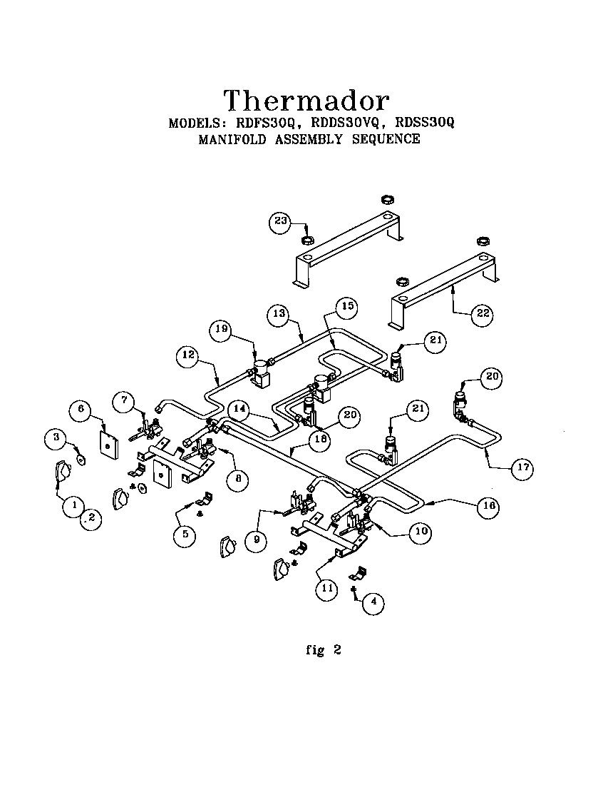 MANIFOLD ASSEMBLY SEQUENCE (RDDS30VQB(PRIOR-9707)) (RDFS30(PRIOR-9708)) (RDSS30(PRIOR-9707))