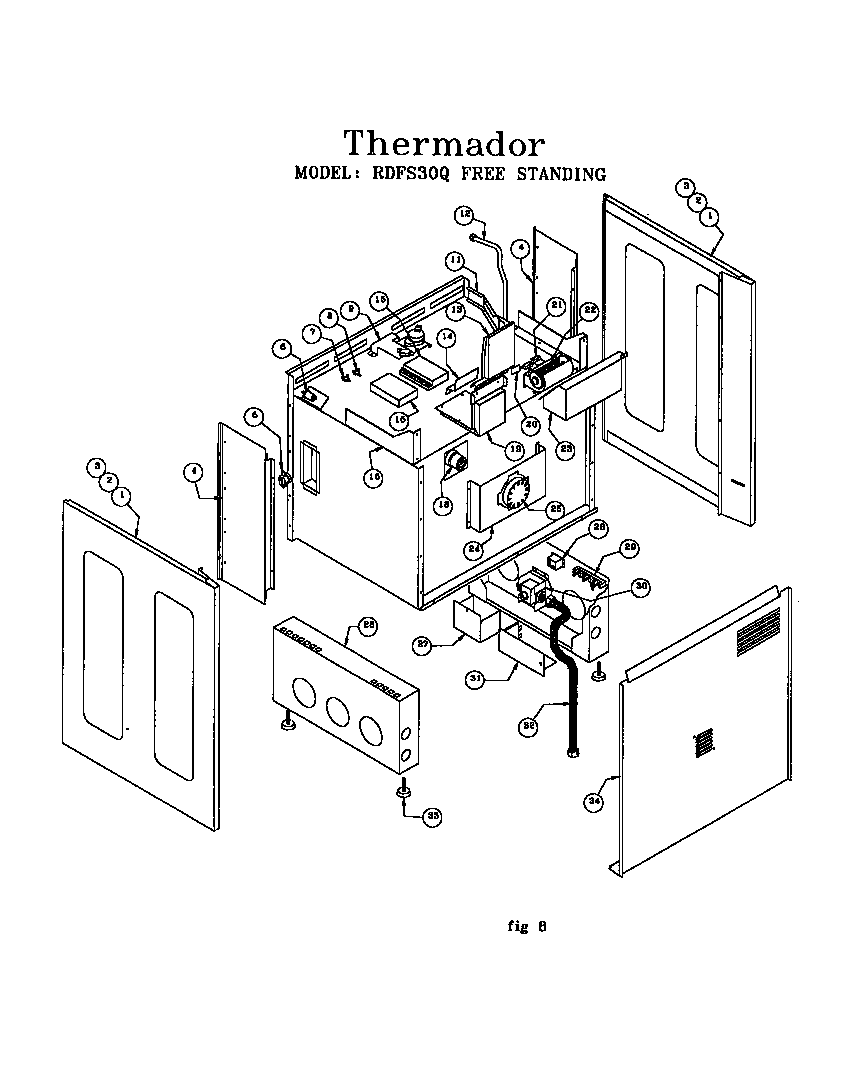 FREE STANDING RANGE (RDFS30(PRIOR-9708))