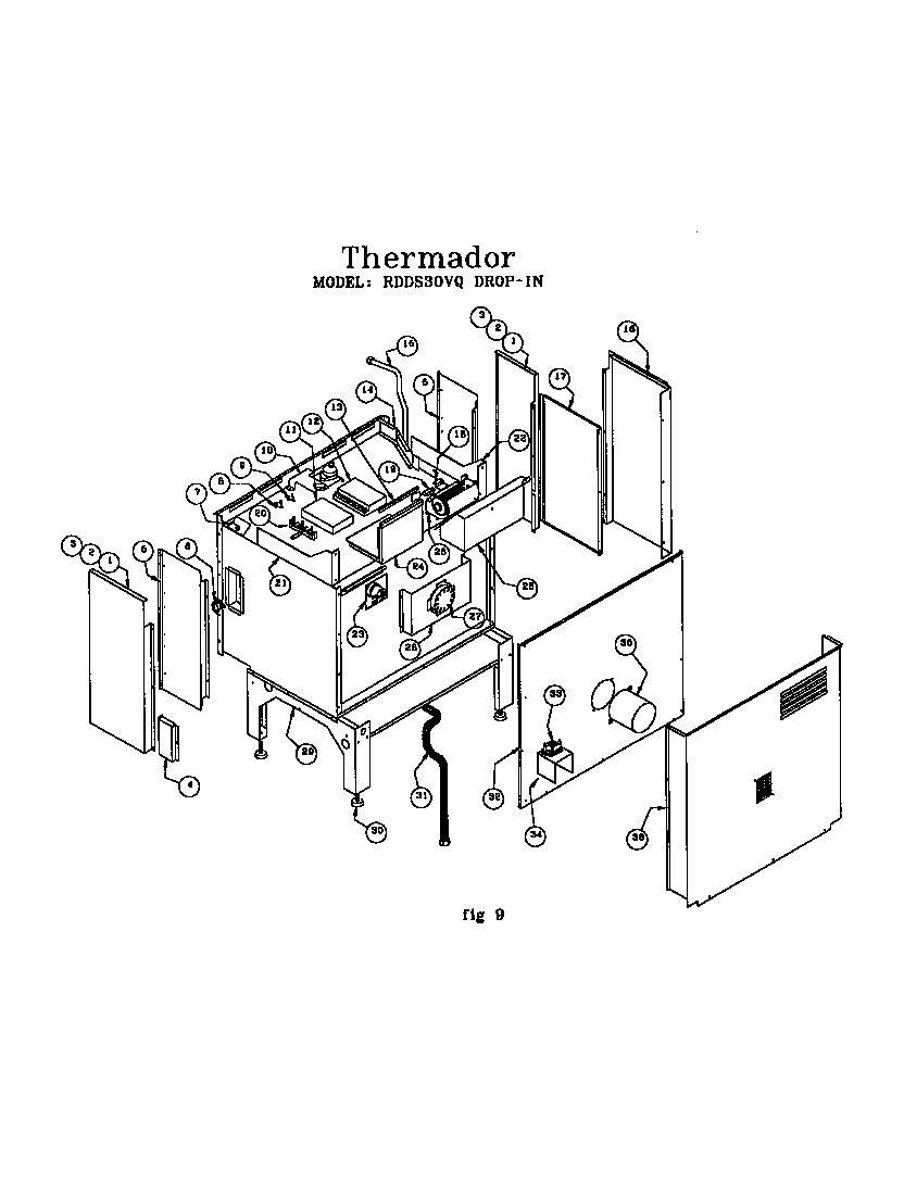 DROP-IN RANGE (RDDS30VQB(PRIOR-9707))