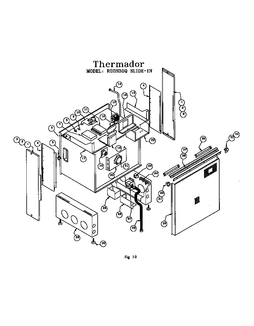 SLIDE-IN RANGE (RDDS30QW(PRIOR-9708))