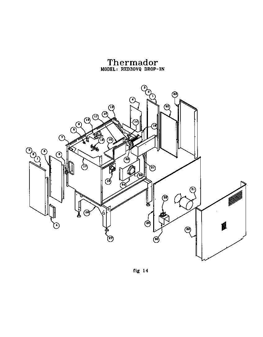 DROP-IN RANGE (RED30VQB(PRIOR-9707)) (RED30VQRS(PRIOR-9708)) (RED30VQW(PRIOR-9708))