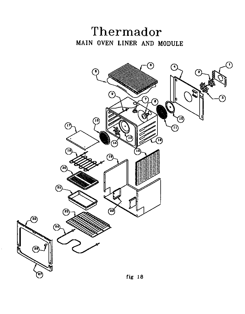 Main oven liner and module