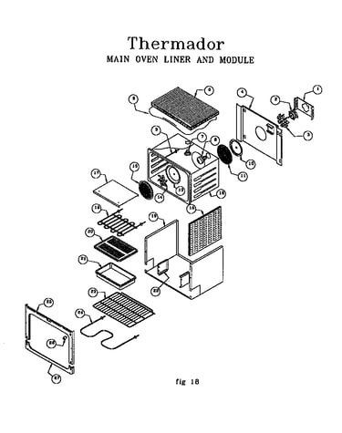 Main oven liner and module