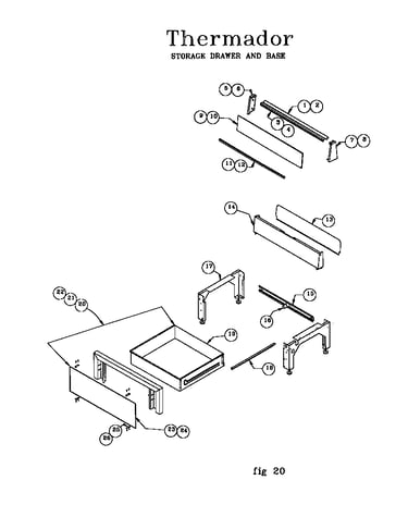 Storage drawer and base