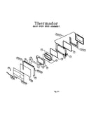 Main oven door assembly