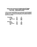 Supplemental instructions for s/s 30" ranges