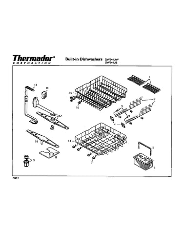 Racks/spray arm assy