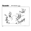 Thermador DW245UW pump and motor diagram