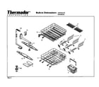 Thermador DW245UB racks diagram