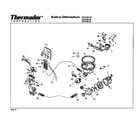 Thermador DW246US pump and motor diagram