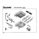 Thermador DWI246UW racks diagram