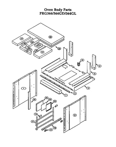 Oven body