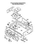 Oven cooktop controls