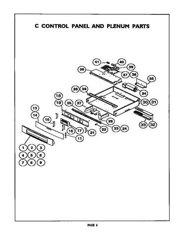 C control panel and plenum