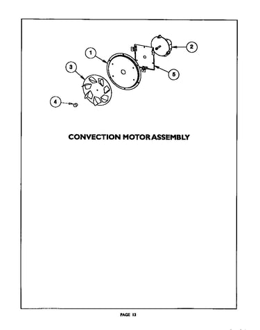 Convection motor assembly