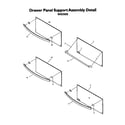 Thermador WD30XB drawer panel support assembly diagram