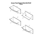 Thermador WD30XW drawer panel support assembly diagram