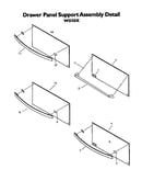 Drawer panel support assembly