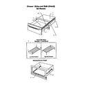 Thermador WD30XB drawer slides and rails diagram