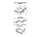 Thermador WD30XS drawer slides and rails diagram