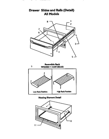 Drawer slides and rails