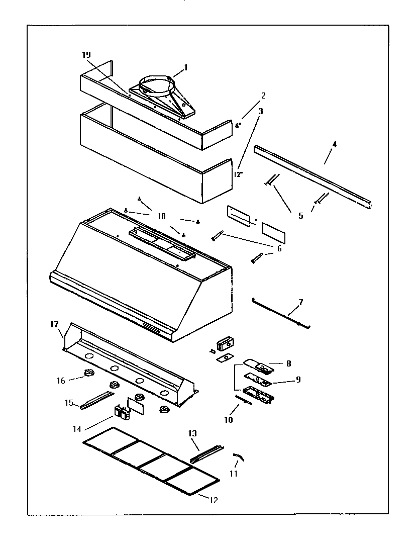 PHE60US WALL HOOD