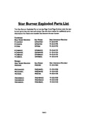 Exploded parts list