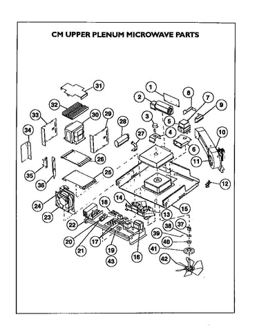 Cm upper plenum microwave parts