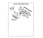 Thermador CM301B control panel assembly cm302 diagram