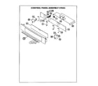 Thermador CM302B control panel assembly cm301 diagram
