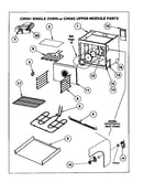 Cm301 single oven or cm302 upper module parts