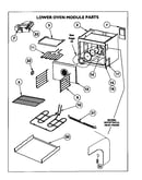 Lower oven module parts