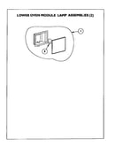 Lower oven module lamp assemblies