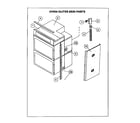 Thermador CM302S oven outer skin diagram