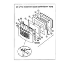 Thermador CM301S cm upper microwave door components diagram