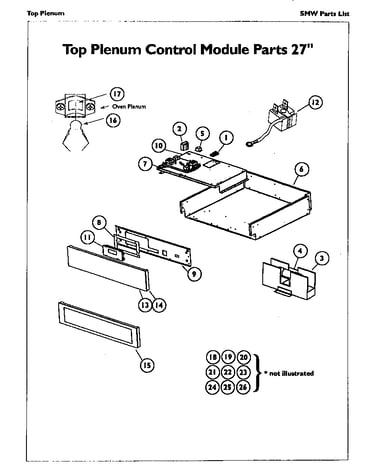 Top plenum control module 27"