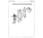 Thermador SMW272B microwave touch control door assembly diagram