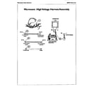 Thermador SMW272P high voltage harness assembly diagram