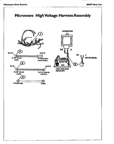 High voltage harness assembly