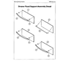 Thermador SMW272W drawer panel support assembly diagram