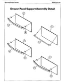 Drawer panel support assembly