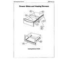 Thermador SMW272B drawer slides and heating element diagram