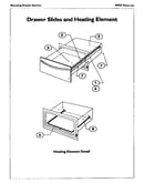 Drawer slides and heating element