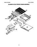 Burner and electrode spark assembly