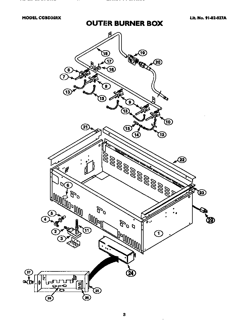 OUTER BURNER BOX